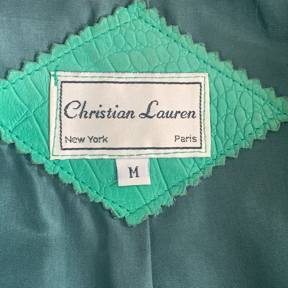 Croc-Embrossed Lambskin Pencil Skirt and Jacket - Picture 4 of 16